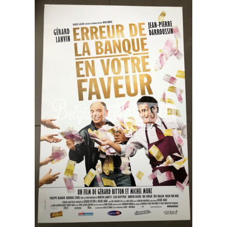 Erreur De La Banque En Votre Faveur Belgian Movie Poster Store